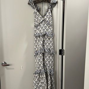 MISA Los Angeles Morrison Ruffle Maxi Dress